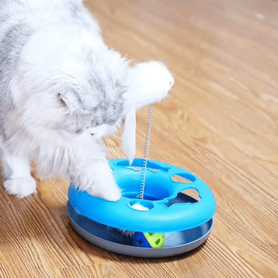 Jouets pour Chats - InteractiveCatToys™ - Bleu lecoledeschats 