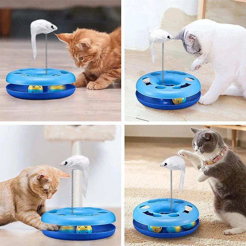 Jouets pour Chats - InteractiveCatToys™ - Bleu lecoledeschats 